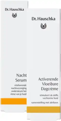 De Online Drogist Dr. Hauschka Activerende Vloeibare Dagcrème + Nacht Serum Combi aanbieding