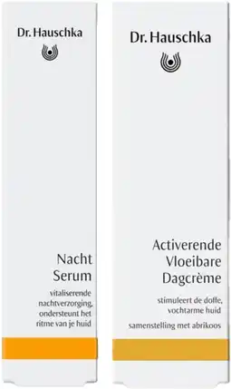 De Online Drogist Dr. Hauschka Activerende Vloeibare Dagcrème + Nacht Serum Combi aanbieding