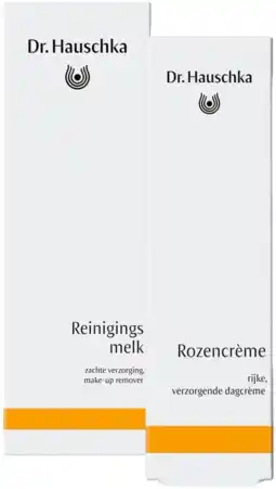 De Online Drogist Dr. Hauschka Reinigingsmelk + Rozencrème Combi aanbieding