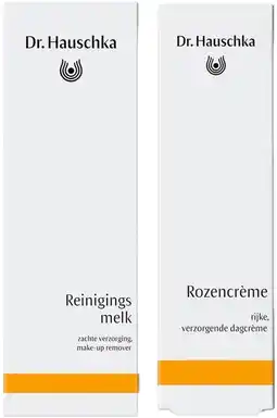 De Online Drogist Dr. Hauschka Reinigingsmelk + Rozencrème Combi aanbieding