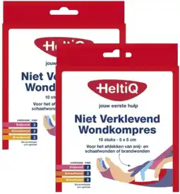 De Online Drogist Heltiq Niet Verklevend Wondkompres Duoverpakking aanbieding