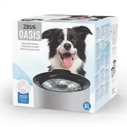 Zooplus Zeus Oasis Drinkfontein, grijs 6 l Hond aanbieding