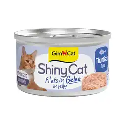 Zooplus 24x70g GimCat ShinyCat Sterilized Gelei Tonijn Kattenvoer nat aanbieding