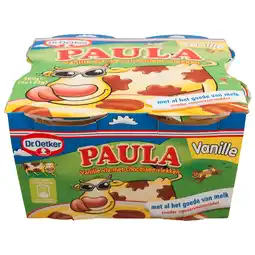 Dekamarkt Dr. Oetker Paula vla vanille en chocolade aanbieding