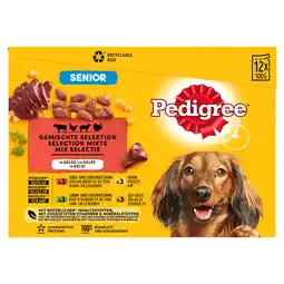 Dekamarkt Pedigree Hondenvoer senior in gelei 12 stuks aanbieding