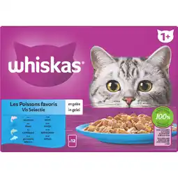 Dekamarkt Whiskas Kattenvoer vis selectie gelei 1+ jaar aanbieding
