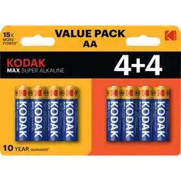 Dekamarkt Kodak Batterijen max alkaline aaa aanbieding