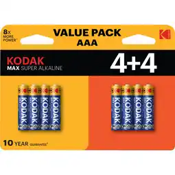 Dekamarkt Kodak Batterijen max alkaline aa aanbieding