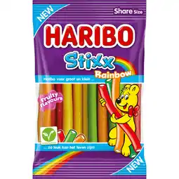 Dekamarkt Haribo Stixx rainbow aanbieding