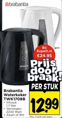 Vomar Voordeelmarkt Brabantia Waterkoker aanbieding