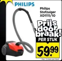 Vomar Voordeelmarkt Philips Stofzuiger XD1111/10 aanbieding