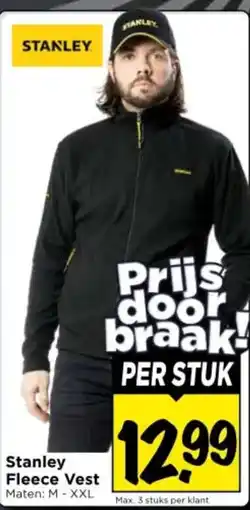 Vomar Voordeelmarkt Stanley Fleece Vest aanbieding
