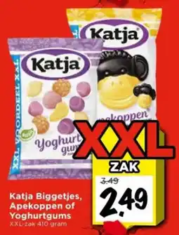 Vomar Voordeelmarkt Katja Biggetjes, Apekoppen of Yoghurtgums aanbieding