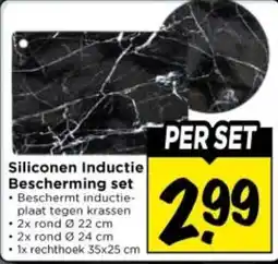 Vomar Voordeelmarkt Siliconen Inductie Bescherming set aanbieding