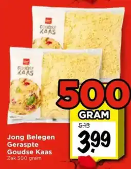 Vomar Voordeelmarkt Jong Belegen Geraspte Goudse Kaas aanbieding