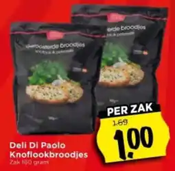 Vomar Voordeelmarkt Deli Di Paolo Knoflookbroodjes aanbieding