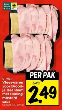 Vomar Voordeelmarkt Vleeswaren voor Broodje Beenham met Honingmosterd-saus aanbieding