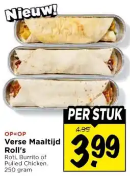 Vomar Voordeelmarkt Verse Maaltijd Roll's aanbieding