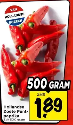 Vomar Voordeelmarkt Hollandse Zoete Punt-paprika aanbieding