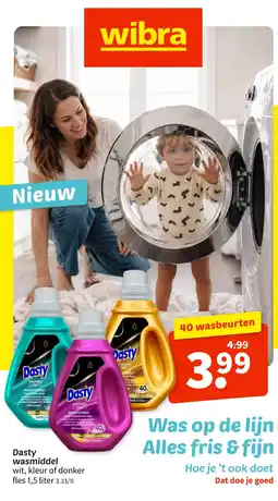 Wibra Dasty wasmiddel aanbieding