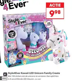Top1Toys Style4Ever Kawaii LED Unicorn Family Create aanbieding