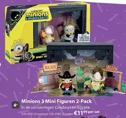 Top1Toys Minions 3 mini figuren aanbieding