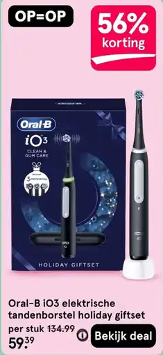 Etos Oral-B iO3 elektrische tandenborstel holiday giftset aanbieding