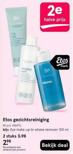 Etos Etos gezichtsreiniging aanbieding
