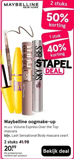 Etos Maybelline oogmake-up aanbieding