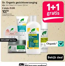 Etos Dr. Organic gezichtsverzorging aanbieding