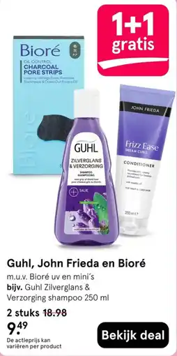 Etos Guhl, John Frieda en Bioré aanbieding