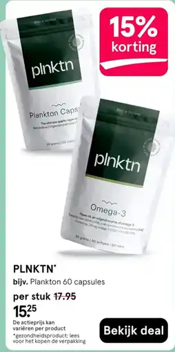 Etos plnktn Plankton 60 capsules aanbieding