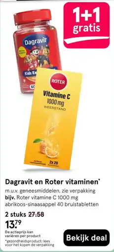 Etos Daggravit en Roter vitaminen aanbieding