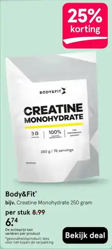 Etos Body&Fit Creatine Monohydrate aanbieding