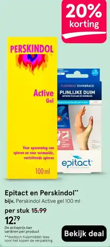 Etos Epitact en Perskindol aanbieding