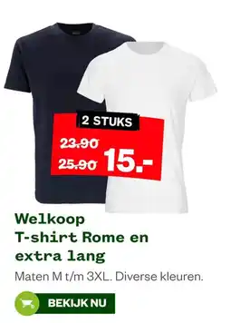 Welkoop Welkoop T-shirt Rome en extra lang aanbieding
