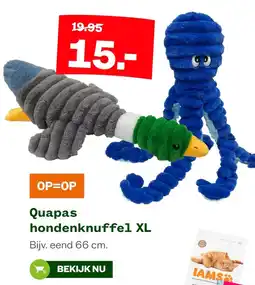 Welkoop Quapas hondenknuffel xl aanbieding