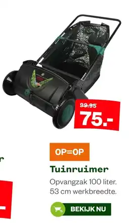 Welkoop OP=OP Tuinruimer aanbieding