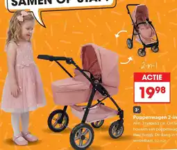 Top1Toys Poppenwagen 2-in-1 aanbieding