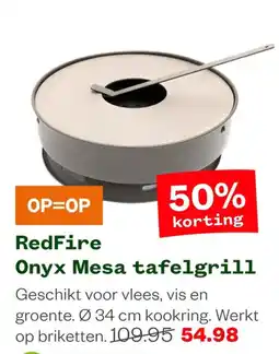 Welkoop RedFire Onyx Mesa tafelgrill aanbieding