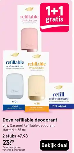 Etos Dove refillable deodorant aanbieding