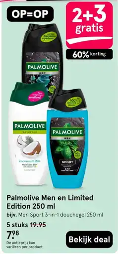 Etos Palmolive Men en Limited Edition 250 ml aanbieding