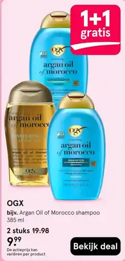 Etos OGX Argan Oil of Morocco shampoo aanbieding