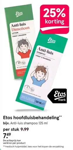 Etos Etos hoofdluisbehandeling aanbieding