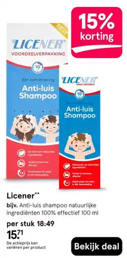 Etos Licener Anti-luis Shampoo aanbieding