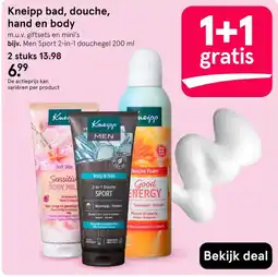 Etos Kneipp bad, douche, hand en body aanbieding