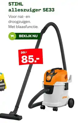 Welkoop STIHL alleszuiger SE33 aanbieding