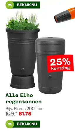 Welkoop Elho regentonnen aanbieding