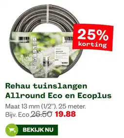 Welkoop Rehau tuinslangen Allround Eco en Ecoplus aanbieding