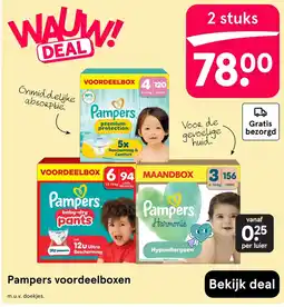Etos Pampers voordeelboxen aanbieding